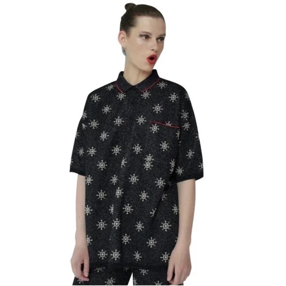 ZARA metallic polo shirt (Sz Sm) and Pant set (Sz M) - Picture 3 of 8